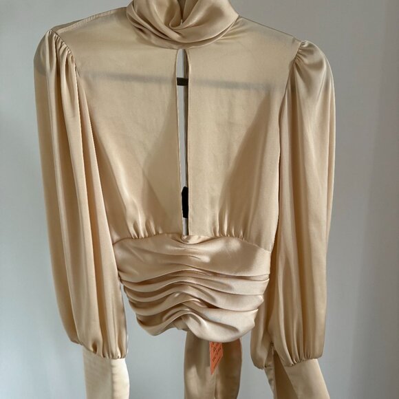 Orseund Iris Night Out Top in Champagne - Picture 2 of 3